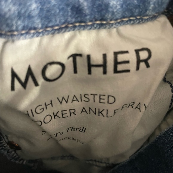 Mother TIGER High Waisted Looker Ankle Fray LSU Auburn Clemson 25 - Picture 4 of 9